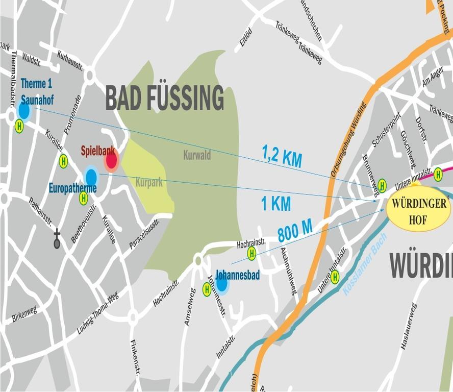 Kurhotel Wuerdinger Hof Bad Fussing Bagian luar foto
